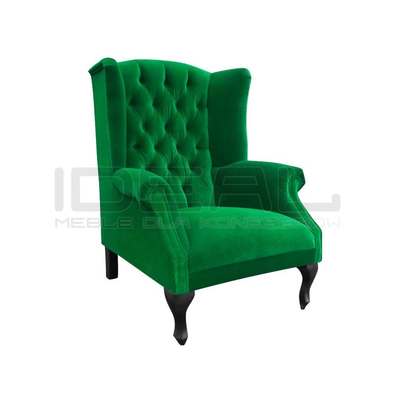 Fotel Uszak Chesterfield Szerlok