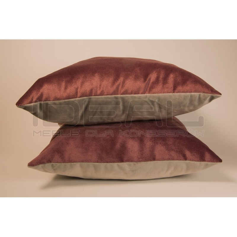 Poduszka Ozdobna Dwustronna 40X40 zestaw 2 szt (szare, zgaszony fiolet)