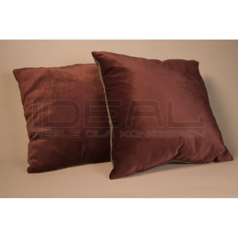 Poduszka Ozdobna Dwustronna 40X40 zestaw 2 szt (szare, zgaszony fiolet)