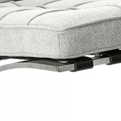 Fotel inspirowany projektem Barcelona BA1 tkanina