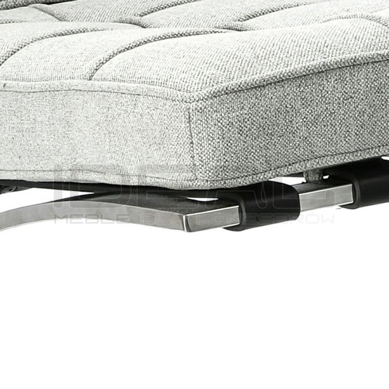 Fotel inspirowany projektem Barcelona BA1 tkanina