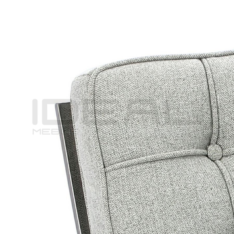Fotel inspirowany projektem Barcelona BA1 tkanina