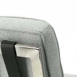 Fotel inspirowany projektem Barcelona BA1 tkanina