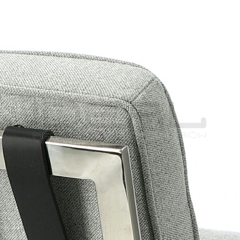 Fotel inspirowany projektem Barcelona BA1 tkanina