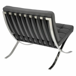 Fotel inspirowany projektem Barcelona BA1 tkanina