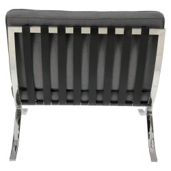 Fotel inspirowany projektem Barcelona BA1 tkanina