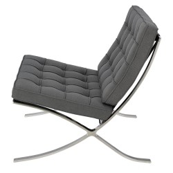 Fotel inspirowany projektem Barcelona BA1 tkanina