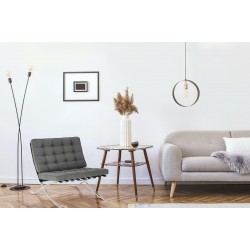 Fotel inspirowany projektem Barcelona BA1 tkanina