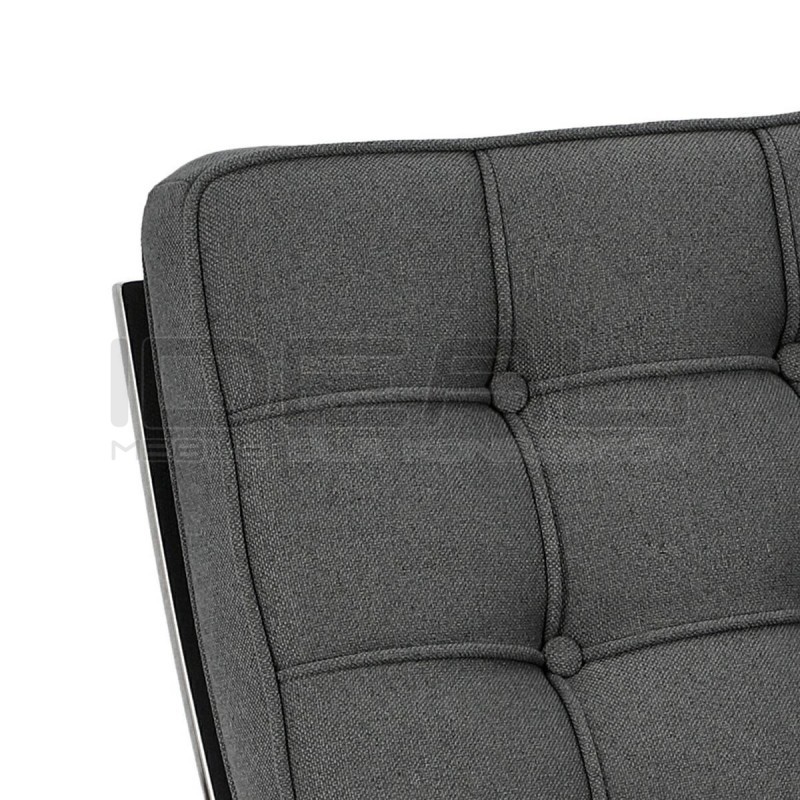 Fotel inspirowany projektem Barcelona BA1 tkanina