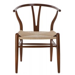 Krzesło inspirowane projektem Wishbone - Boho Wicker