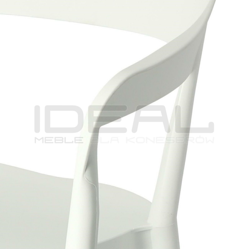 Krzesło kubełkowe Bow - nowoczesne, sztaplowane krzesło