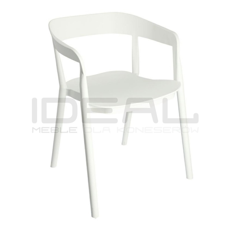 Krzesło kubełkowe Bow - nowoczesne, sztaplowane krzesło