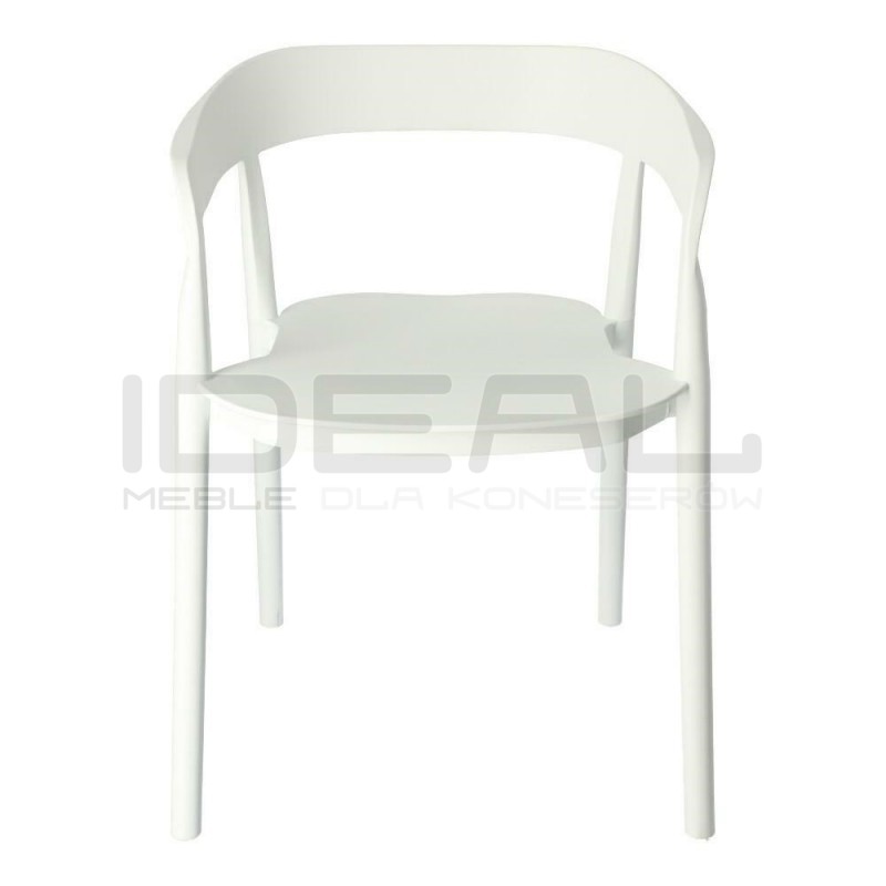 Krzesło kubełkowe Bow - nowoczesne, sztaplowane krzesło