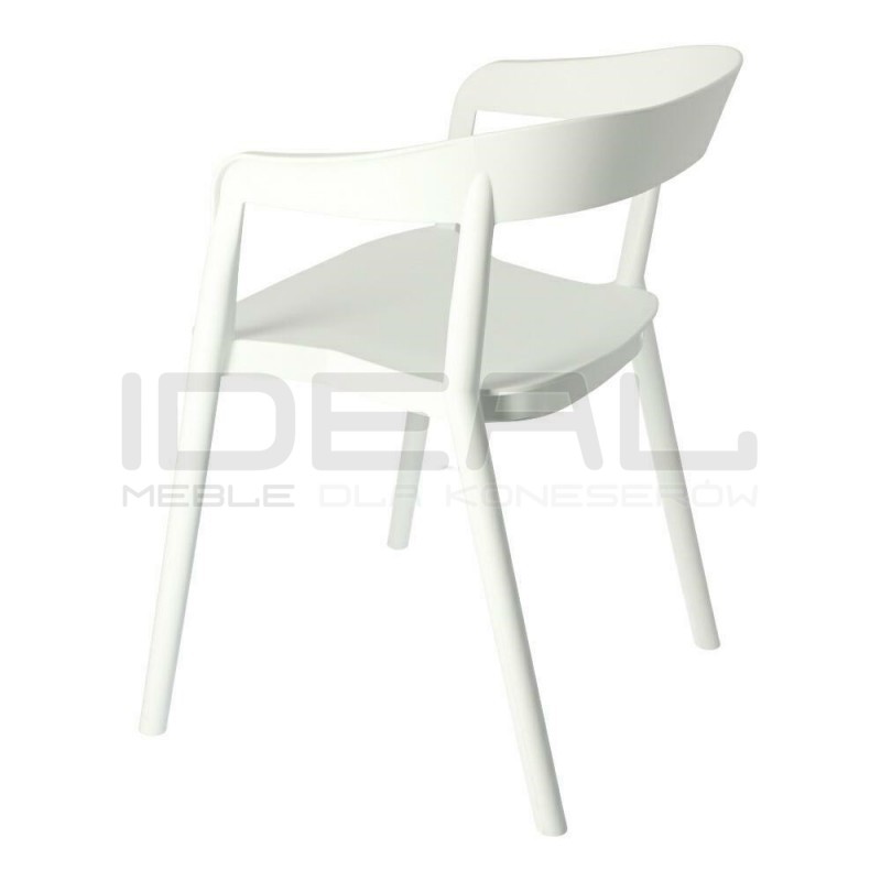 Krzesło kubełkowe Bow - nowoczesne, sztaplowane krzesło