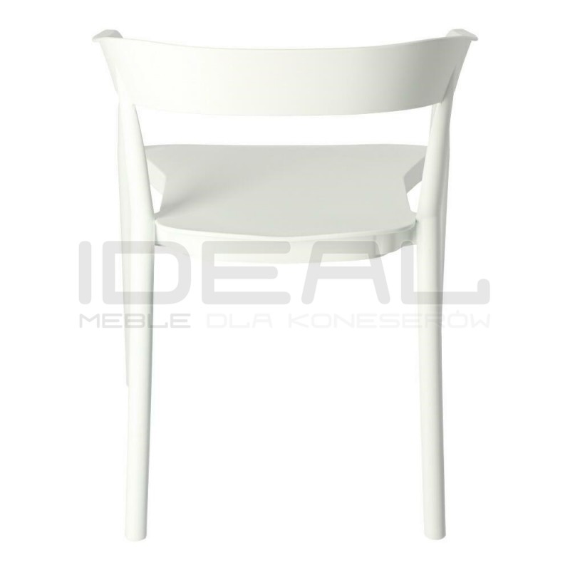 Krzesło kubełkowe Bow - nowoczesne, sztaplowane krzesło