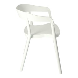 Krzesło kubełkowe Bow - nowoczesne, sztaplowane krzesło