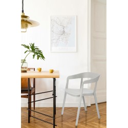 Krzesło kubełkowe Bow - nowoczesne, sztaplowane krzesło