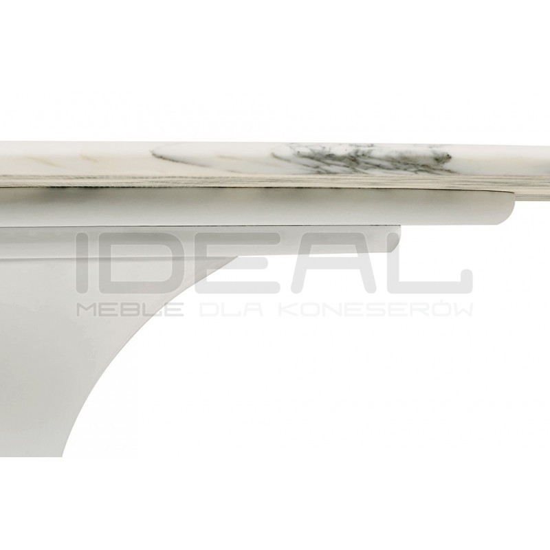 Stół Inspirowany Projektem Tulip Z owalnym Blatem Z Marmuru