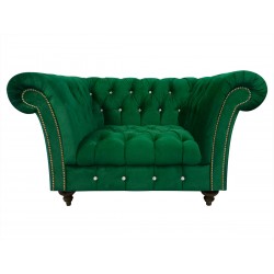 Fotel z kryształkami Glamour Elba