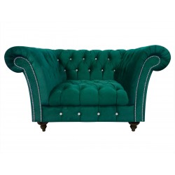 Fotel z kryształkami Glamour Elba