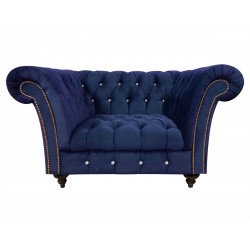 Fotel z kryształkami Glamour Elba