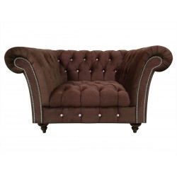 Fotel z kryształkami Glamour Elba