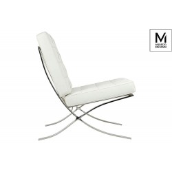 Fotel Bauhaus Inspirowany Projektem Barcelona Mod w ekoskórze