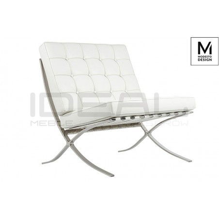 Fotel Bauhaus Inspirowany Projektem Barcelona Mod w ekoskórze