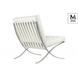 Fotel Bauhaus Inspirowany Projektem Barcelona Mod w ekoskórze