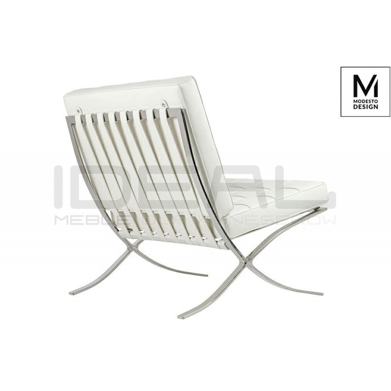 Fotel Bauhaus Inspirowany Projektem Barcelona Mod w ekoskórze