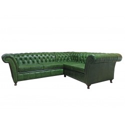 Narożnik Chesterfield Fine Ludwik 260x230 z funkcją spania codziennego