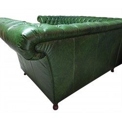 Narożnik Chesterfield Fine Ludwik 260x230 z funkcją spania codziennego