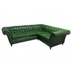 Narożnik Chesterfield Fine Ludwik 260x230 z funkcją spania codziennego