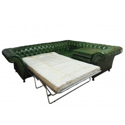 Narożnik Chesterfield Fine Ludwik 260x230 z funkcją spania codziennego