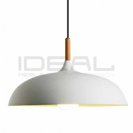 LAMPA WISZĄCA SAUCER 45 CM biała czarna