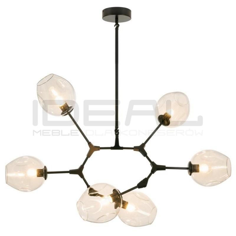 Lampa Wisząca czarna Modern Orchidea 6