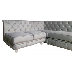 Narożnik modułowy chesterfield Celebrity z funkcją spania 195x300