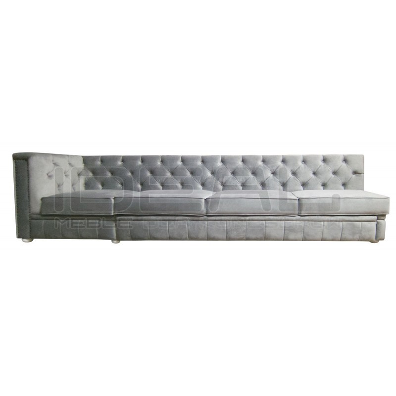 Narożnik modułowy chesterfield Celebrity z funkcją spania 195x300