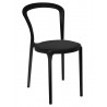 Krzesło designerskie czarne SLIM