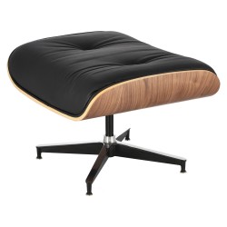 Fotel Bauhaus Vip z podnóżkiem- sklejka walnut