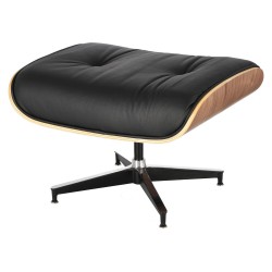 Fotel Bauhaus Vip z podnóżkiem- sklejka walnut