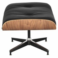Fotel Bauhaus Vip z podnóżkiem- sklejka walnut
