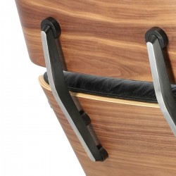 Fotel Bauhaus Vip z podnóżkiem- sklejka walnut