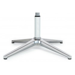 Fotel biurowy Bauhaus Lounge Business z podnóżkiem - sklejka orzech