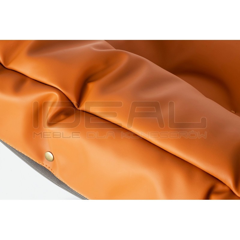 Fotel bauhaus ARNI LOW z podnóżkiem