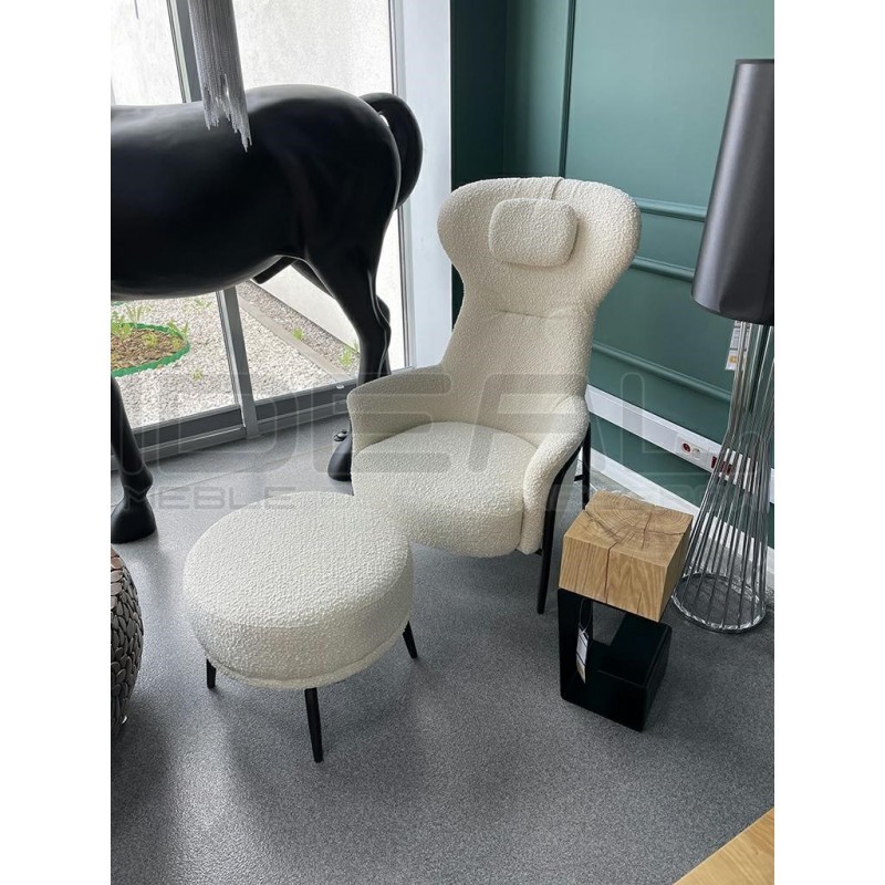 Fotel TEDDY GRAND z podnóżkiem