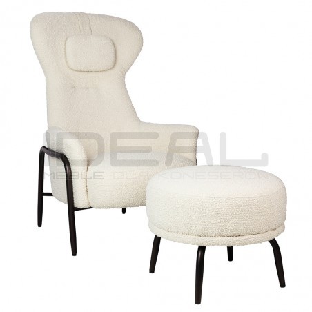 Fotel TEDDY GRAND z podnóżkiem