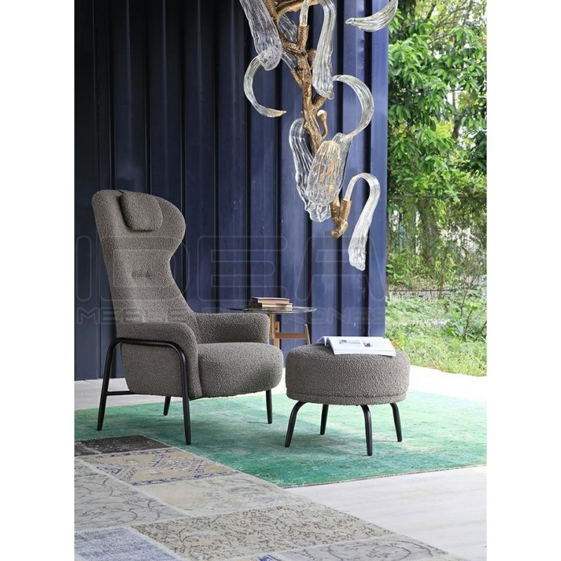 Fotel TEDDY GRAND z podnóżkiem