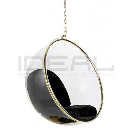 Fotel wiszący glamour BUBBLE GOLD