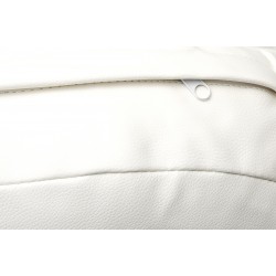 Fotel wiszący glamour BUBBLE chrom - poduszka ekoskóra